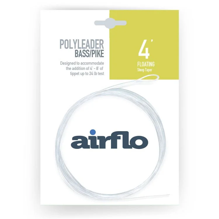 Airflo Polyleaders 4ft Bass and Pike