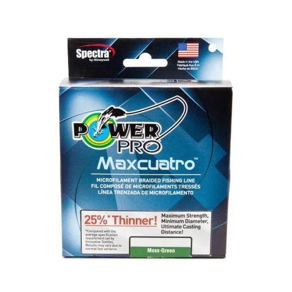 PowerPro Maxcuatro Microfilament Braided Fishing Line  3000 Yds