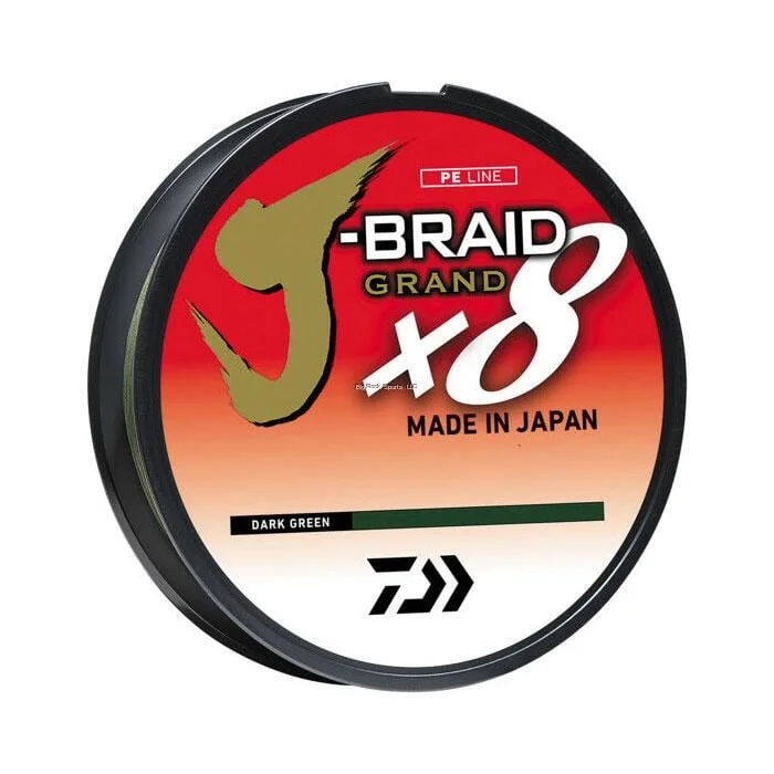 Daiwa J-Braid x8 Grand Braided Line - Dark Green