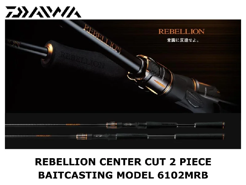 Daiwa Rebellion Center Cut 2 Piece Baitcasting Model 6102MRB