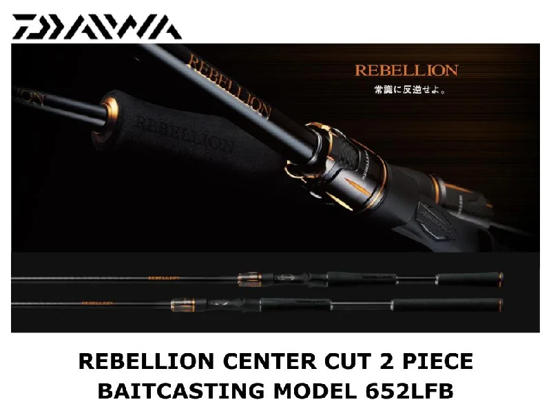 Daiwa Rebellion Center Cut 2 Piece Baitcasting Model 652LFB