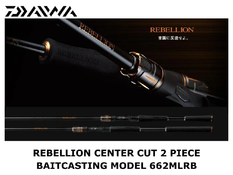 Daiwa Rebellion Center Cut 2 Piece Baitcasting Model 662MLRB