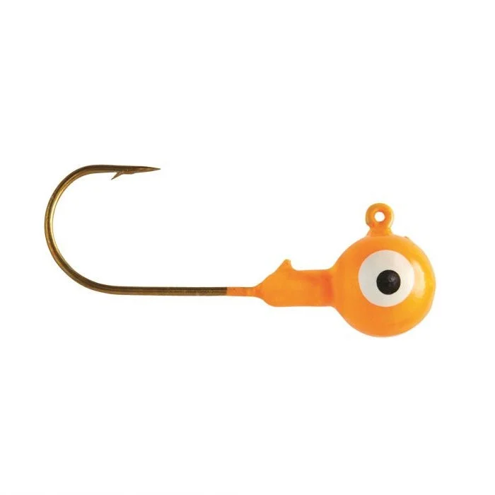 Eagle Claw Ball Jig Head 1/16 10ct Orange