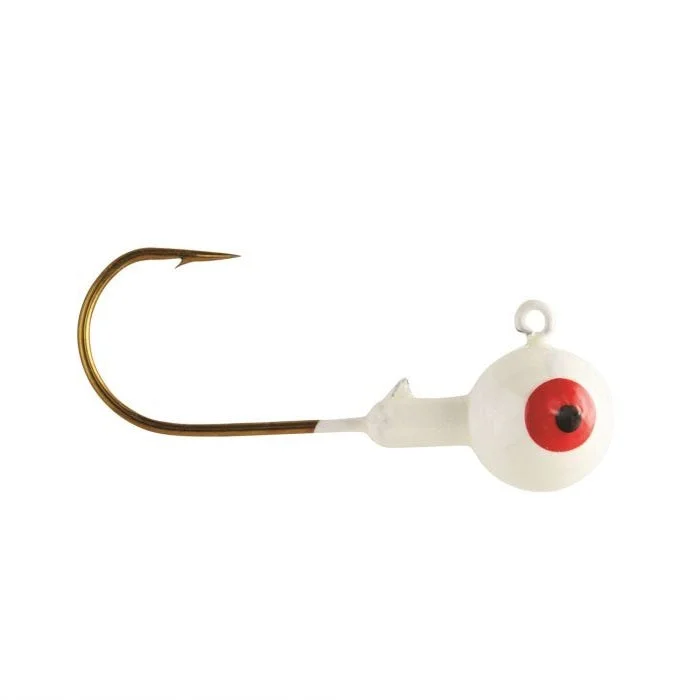 Eagle Claw Ball Jig Head 1/16 10ct White