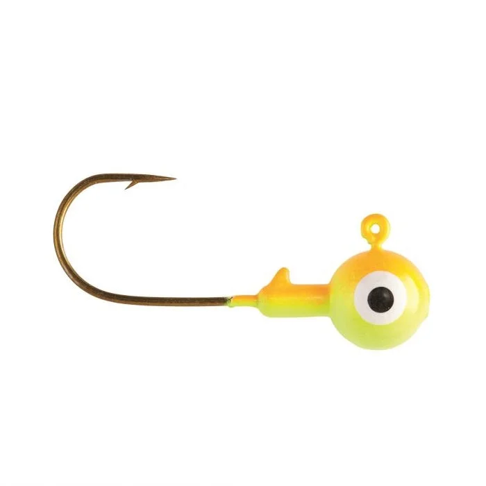 Eagle Claw Ball Jig Head 3/8 10ct Chart/Orange