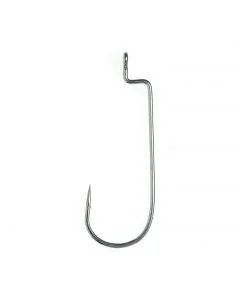 Eagle Claw Lazer Platinum Black Worm Hook 6ct Size 1/0xxxx