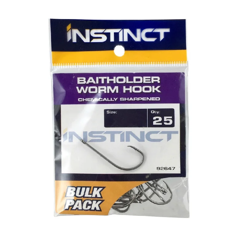 Instinct Baitholder Worm Hooks Qty 25