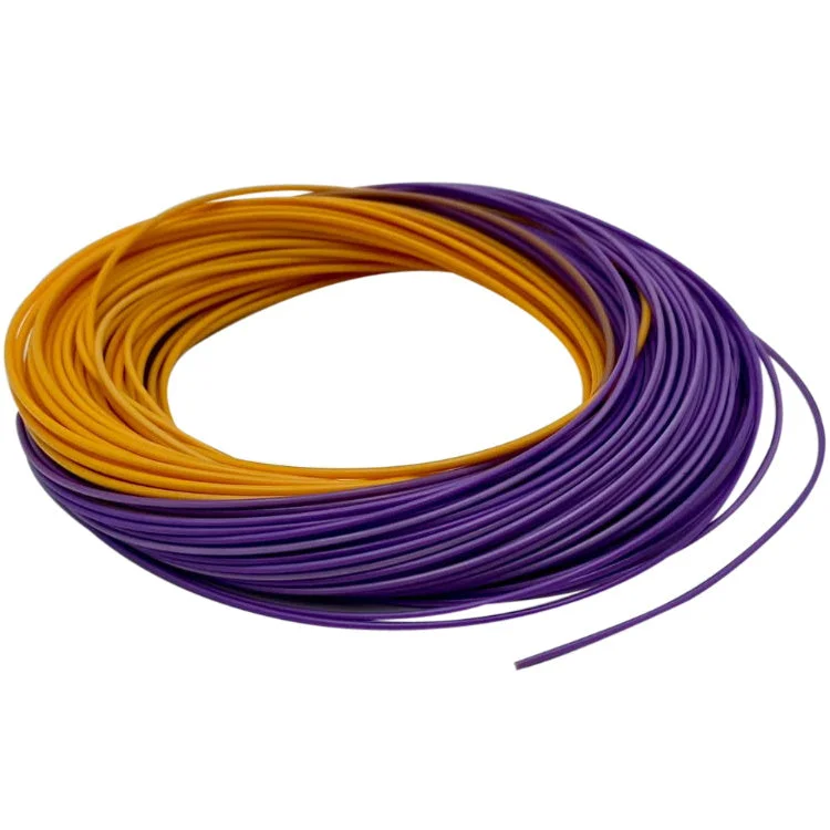 John Norris Ni1 High Performance Floating Fly Line - Purple/Orange