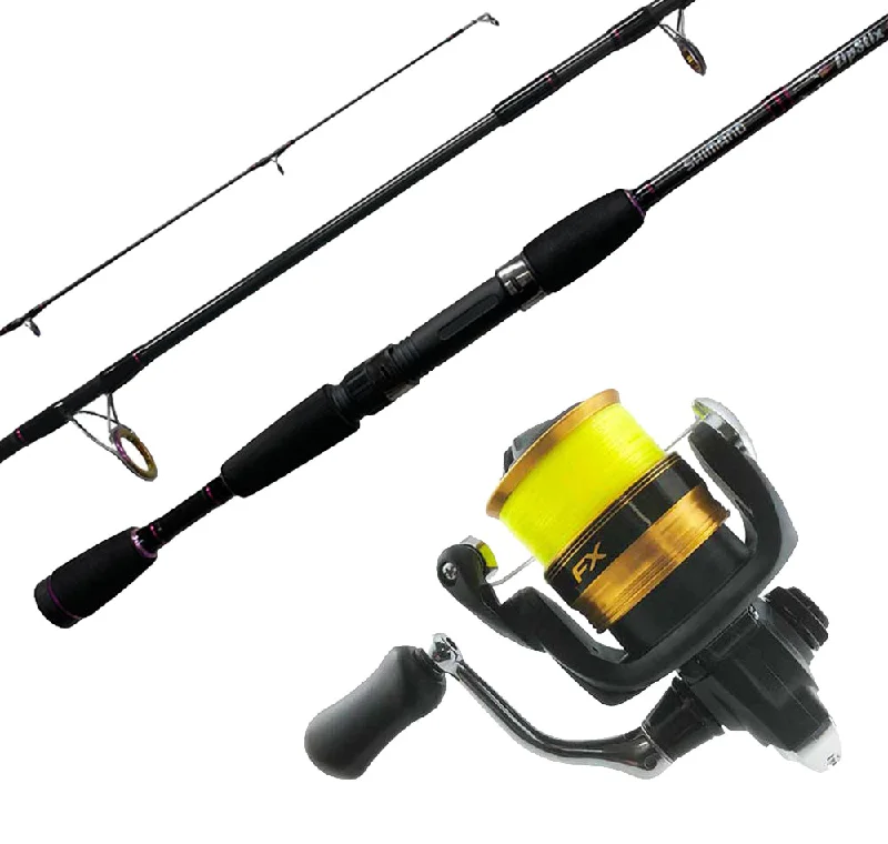 Shimano 702 Graphite Lipstix Rod + Shimano FX2500FC Reel Spin Combo