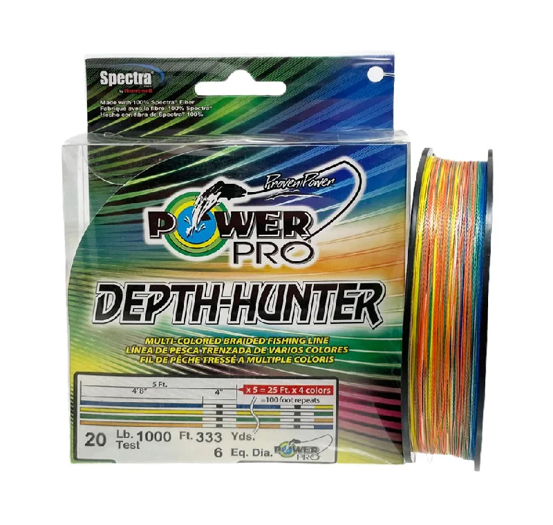 Power Pro Depth Hunter Multi Coloured Braid 333yd