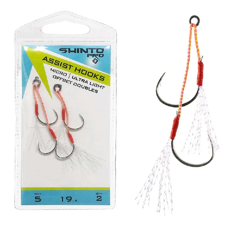 Shinto Pro Micro Ultra Light Offset Doubles Assist Hooks