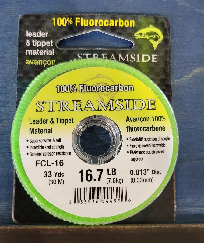 Streamside Fluorocarbon Leader & Tippet Material 16.7lb 30m