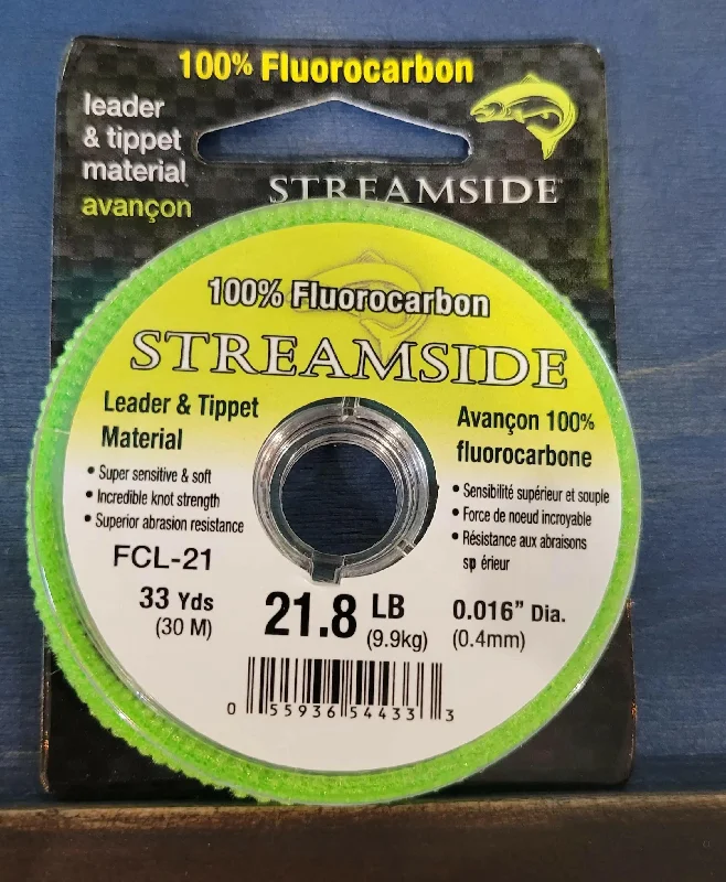 Streamside Fluorocarbon Leader & Tippet Material 21.8lb 30m