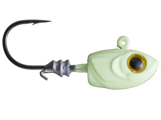 Z-MAN Micro Shad HeadZ 3/16oz Glow 4pk