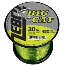 Zebco Big Cat Line HiVis Yellow/Moss Green 1/4lb 20lb