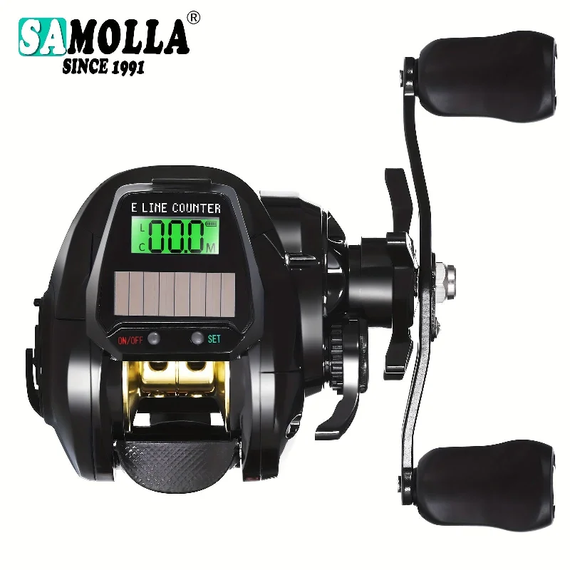 Upgrade Your Fishing Game with SAMOLLA Waterproof Baitcasting Reel - High-Speed, Durable & Ambidextrous!